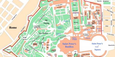 Политическа карта на града Ватикана 