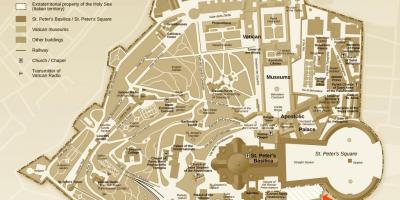 Картата разкопки офис Ватикана 